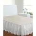 Fresh Ideas Ruffled Eyelet 18" Bed Skirt, Twin by Levinsohn Textiles in White (Size CALKNG)
