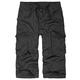 bw-online-shop Airforce Men's 3/4 Cargo Trousers Vintage Bermuda Shorts - Black - S