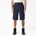 Dickies Men's Loose Fit Multi-Use Pocket Work Shorts, 15" - Dark Navy Size 44 (41283)