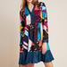 Anthropologie Dresses | Anthropologie Gillian Abstract Shirtdress | Color: Blue/Pink | Size: M