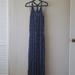 Athleta Dresses | Athleta Racer Back Maxi Dress (New) | Color: Blue | Size: L