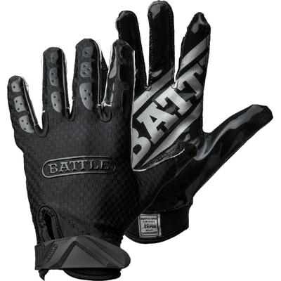 Battle Sports Triple Threat Adult Receiver Gloves Black