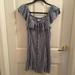 American Eagle Outfitters Dresses | American Eagle Striped Off The Shoulder Dress | Color: Blue/White | Size: M