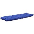 Ambientehome Auflage 3er Bankkissen Bankauflage Polsterkissen, 150 x 50 x 8 cm, blau