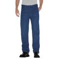 Dickies 9393 Regular Straight Fit 5-Pocket Denim Jean Pant in Stonewash size 36X30 | Cotton