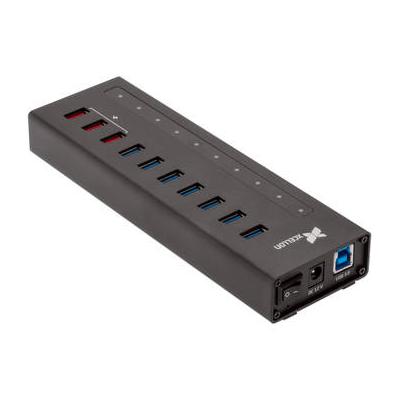 Xcellon 10-Port Powered USB 3.0 Slim Aluminum Hub ...