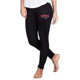 Women's Concepts Sport Black New England Patriots Lightweight Fraction Lounge Leggings