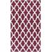 Tina 8' x 10' Transitional Modern Moroccan Flatweave Wool Ivory/Dark Purple Area Rug - Hauteloom