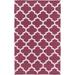 Muskogee 8' x 10' Transitional Modern Moroccan Flatweave Cotton Magenta/Oatmeal/Medium Gray/Bright Pink/Ivory Area Rug - Hauteloom