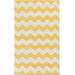 Jackman 4' x 6' Modern Modern Moroccan Flat Weave Cotton Ivory/Yellow/Beige Area Rug - Hauteloom