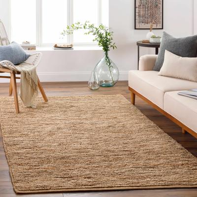 Glover 9' x 13' Cottage Jute Tan Area Rug - Boutique Rugs