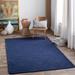 Sarona 5' x 7'6" Modern Wool Dark Blue/Navy Area Rug - Hauteloom