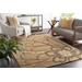 Mazama 5' x 8' Modern Wool Dark Brown/Beige/Brown/Medium Brown/Mustard/Dark Red Area Rug - Hauteloom