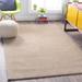 Warne 8' Square Modern Wool Tan Area Rug - Hauteloom