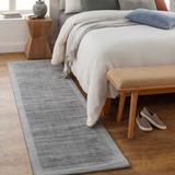 Alcester 5'9" Round Modern Medium Gray Area Rug - Hauteloom