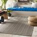 Kempston 4' x 6' Indoor / Outdoor Solid Medium Gray Outdoor Area Rug - Hauteloom