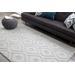 Welaka 2'3" x 12' Solid & Border Modern Moroccan Trellis Wool Sage/Light Gray Runner - Hauteloom