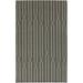 Tickhill 8' x 11' Geometric Flatweave Farmhouse Stripes Wool Charcoal/Beige Area Rug - Hauteloom