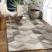 Yalesville 8' Square Modern Wool Cream/Beige/Black/Dusty Sage/Ivory/Light Gray/Medium Brown/Medium Gray Area Rug - Hauteloom