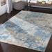 Hawes 2'7" x 7'7" Modern Light Gray/Mustard/Light Blue/Off White Runner - Hauteloom