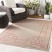 Moffett 5'3" x 7'7" Cottage Rust/Light Beige/Light Brown/Brick Red/Rust/Brown/Beige/Dark Red Outdoor Area Rug - Hauteloom