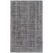 Romsey 8' x 10' Solid & Border Charcoal/Light Gray Area Rug - Hauteloom