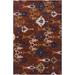 Syston 9' x 13' Transitional Updated Bohemian NZ Wool White/Dark Green/Brown/Light Brown/Mustard/Dark Red/Green Area Rug - Hauteloom