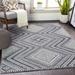 Madison 7'10" x 10'2" White/Black/Gray Area Rug - Hauteloom