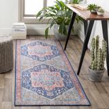 Blaze 2'2" x 3'9" Traditional Navy/Peach/Coral/Emerald/Blue/Camel/Ivory/Light Beige/Light Blue/Olive/Rust/Sage/Brick Red/Rust Area Rug - Hauteloom