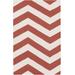 Lapeer 5' x 8' Transitional Flatweave Farmhouse Stripes Wool Rose/Beige/Dark Pink Area Rug - Hauteloom