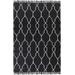 Hawthorne 5' x 8' Indoor / Outdoor Flat Weave Moroccan Trellis Black/White Area Rug - Hauteloom