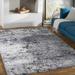 Bilston 5'3" x 7'3" Modern Charcoal/Black/Ivory/Gray Area Rug - Hauteloom