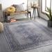 Brynamman 2' x 2'11" Traditional Brown/Dark Blue/Light Gray/Tan/Slate/Navy/Slate Blue/Dark Red Washable Area Rug - Hauteloom