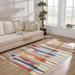 Southfields 8'10" x 12'3" Modern Modern Moroccan Charcoal/Light Gray/Aqua/Mustard/Light Beige/Orange/Peach Area Rug - Hauteloom