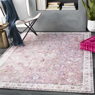 Honomu 3'6" x 5'6" Traditional Mauve/Ivory/Beige/Burgundy/Dark Purple/Medium Brown/Dark Purple/Medium Brown Area Rug - Boutique Rugs