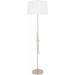 Brookton 64"H x 17"W x 17"D Modern White Floor Lamp - Hauteloom