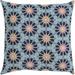 Henfield 20" Square Modern Cotton Navy/Cream/Blue/Orange/Pale Blue/Pink/Ink Blue/Teal Throw Pillow - Hauteloom