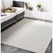 Kirkburton 2' x 2'11" Modern Charcoal/Light Beige/Peach Outdoor Area Rug - Hauteloom