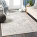 Tamarama 8'11" x 12'4" Traditional Light Gray/Medium Gray/Charcoal/Off White Area Rug - Hauteloom