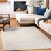 Annalong 6'7" x 9'6" Modern Cream/Light Gray/Charcoal/Light Beige/Medium Gray/Peach Area Rug - Hauteloom