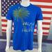 American Eagle Outfitters Shirts | American Eagle T-Shirt Blue Beach Shirt | Color: Blue | Size: L