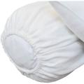 Terre De Nuit - Protège traversin molleton 160 gr/m² fermeture élastiques 90 cm - Blanc