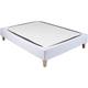 Terre De Nuit - Cache-sommier coton jersey blanc 150x190 - Blanc