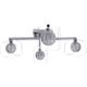 Plafonnier design chrome éclairage verre ALU boule maille spot lampe Brilliant G78367/15