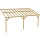 Jardinatoire - Carport adossé 6x3 - Pente 30% - Bois massif - Durable Sans la visserie et sans les