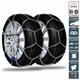 Chaine neige 9mm pneu 225/50R14 montage rapide sécurité garantie - Argent