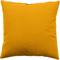 Coussin déhoussable 60 x 60 cm lola 100% coton coloris moutarde