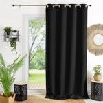 Homemaison - Rideau ameublement 80 % occultant Noir 140x260 cm