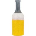 Beliani - Vase Décoratif en Forme de Bouteille fabriqué en Grès Blanc et Gris et Jaune de 36 cm de