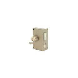 JPM - Serrure de sureté verticale à tirage vega Jaune/Doré 70 Gauche Verticale 45 Bronze a Tirage